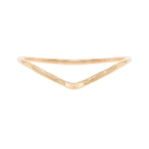14k Gold Filled Handmade Chevron Ring Size 7